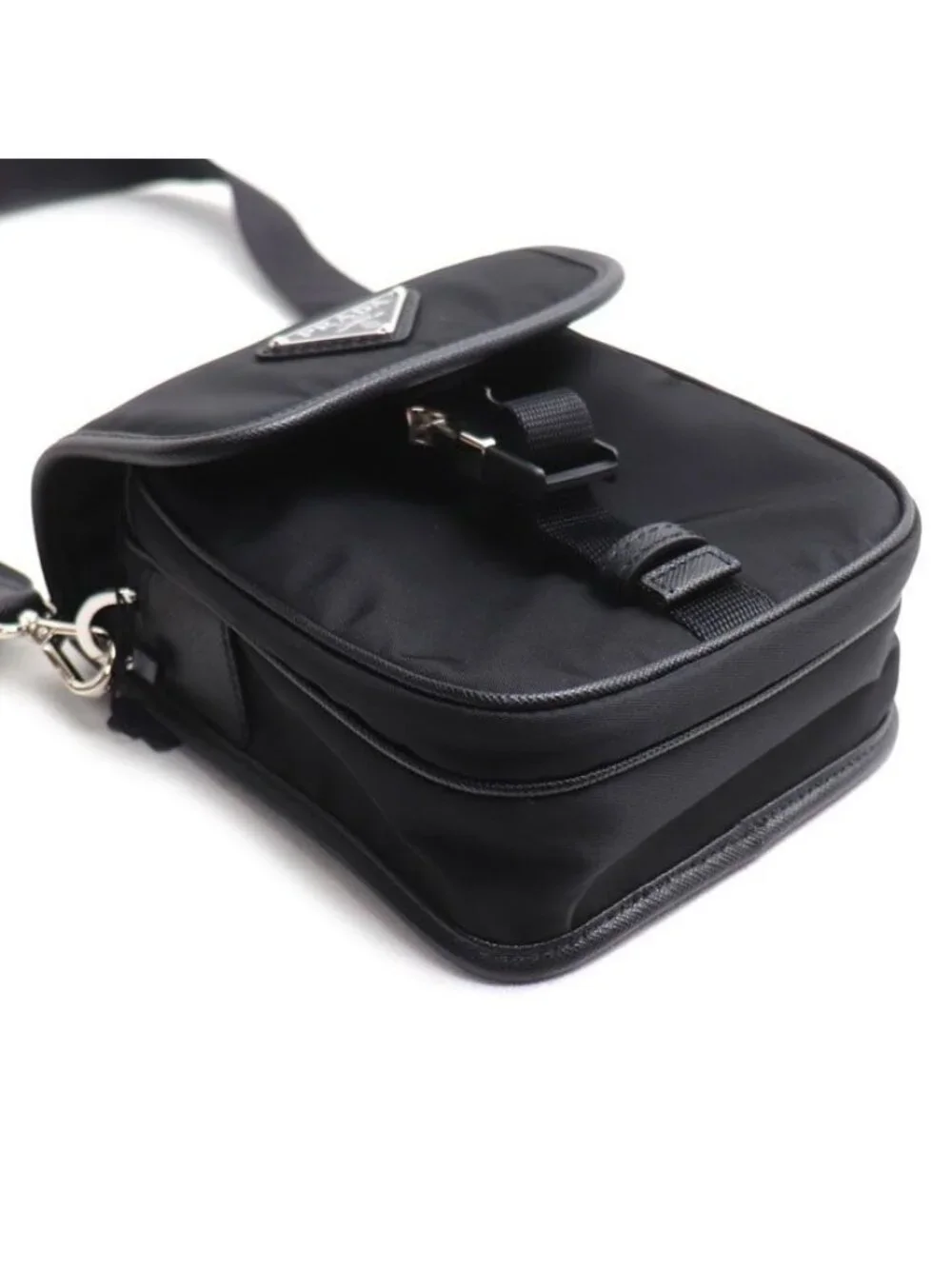 Prada Tessuto Shoulder Bag Black
